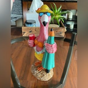 WHIMSICAL FLAMINGO SCULPTURE